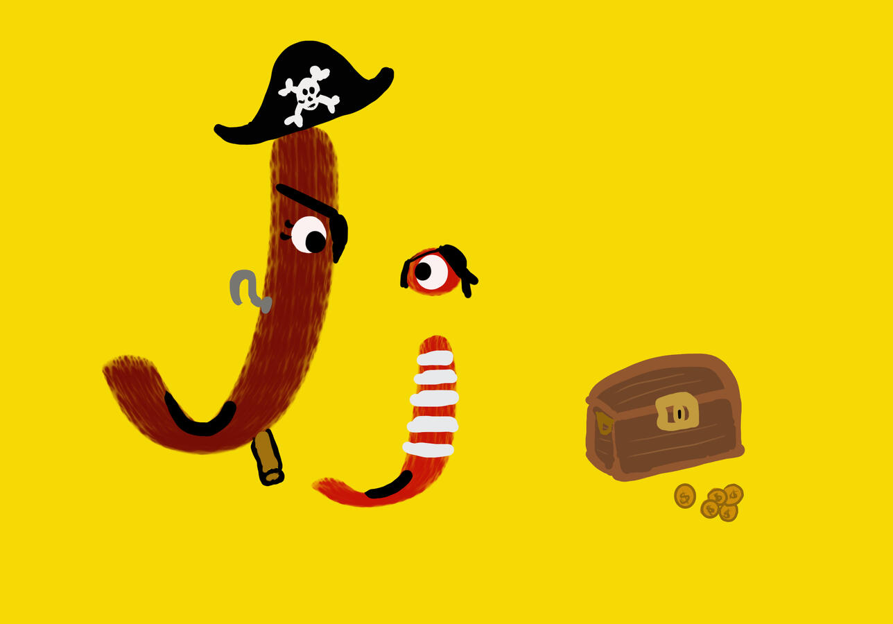 Big J, little j, pirates